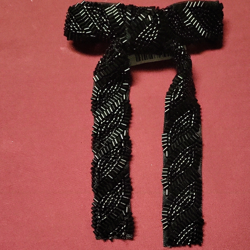 Torrid Black Beaded Hair Bow